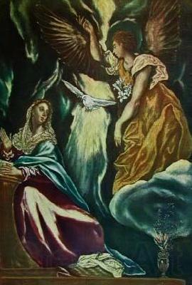 El Greco The Annunciation Spain oil painting art
